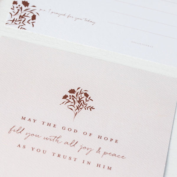 The Prompted to Pray Postcard - Plan to Pray